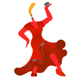 ice hockey and high-heeled shoe