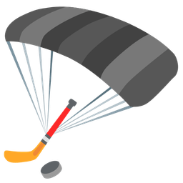 ice hockey and parachute