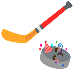 ice hockey and partying face