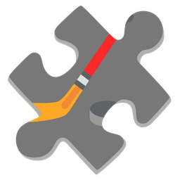 ice hockey and puzzle piece