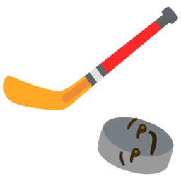 Ice hockey and Smirking face