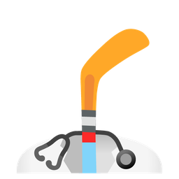 ice hockey and stethoscope