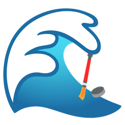 ice hockey and water wave