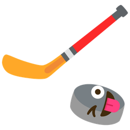 Ice hockey and Winking face with tongue