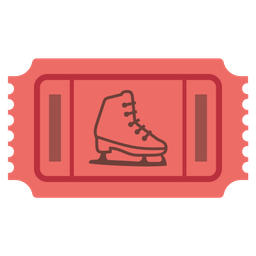 ice skate and admission tickets