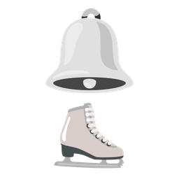 ice skate and bell