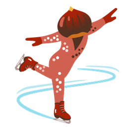 ice skate and chestnut