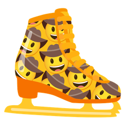 ice skate and cowboy hat face