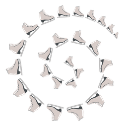 ice skate and cyclone