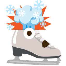 ice skate and exploding head