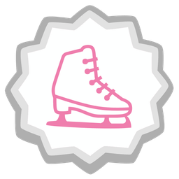 ice skate and fish cake with swirl