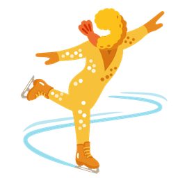 ice skate and fried shrimp