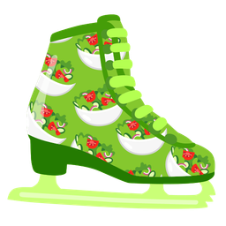 ice skate and green salad