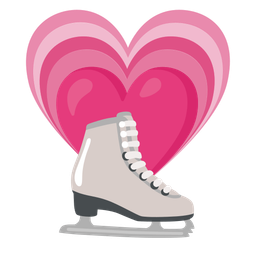 ice skate and growing heart