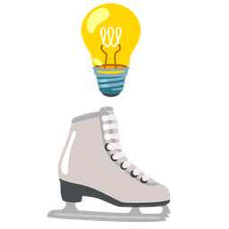 ice skate and light bulb