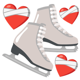 ice skate and mending heart