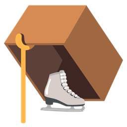 ice skate and mouse trap