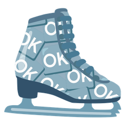 ice skate and OK button