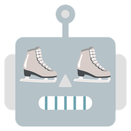 ice skate and robot
