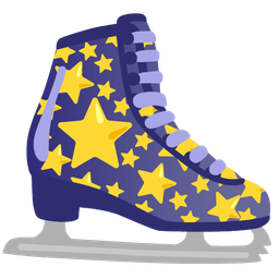 ice skate and star