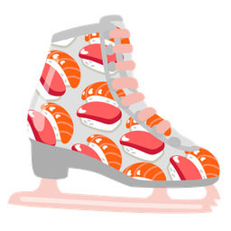 ice skate and sushi