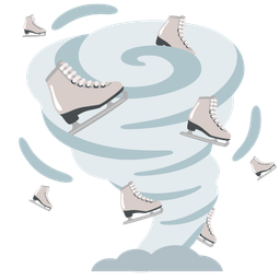 ice skate and tornado