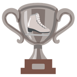 ice skate and trophy