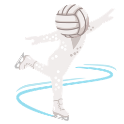 ice skate and volleyball