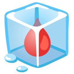 Ice and Drop of blood