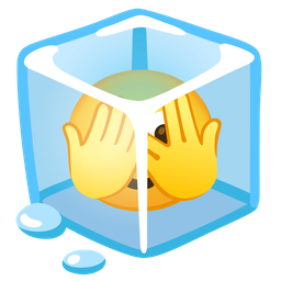 Ice and Face with peeking eye