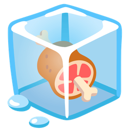 Ice and Meat on bone