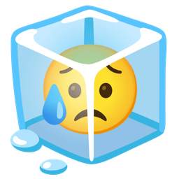 Ice and Sad but relieved face