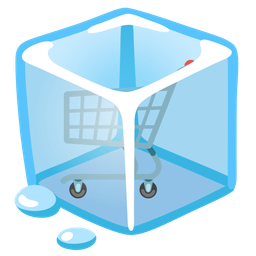 Ice and Shopping cart