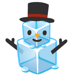 Ice and Snowman without snow