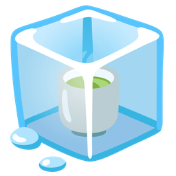 Ice and Teacup without handle