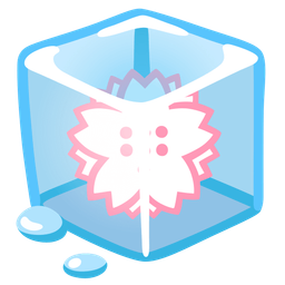 Ice and White flower