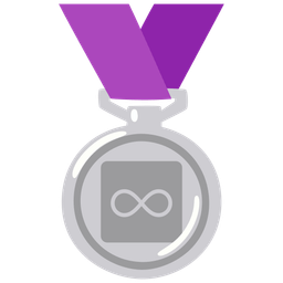 Infinity and 2nd place medal