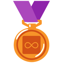 Infinity and 3rd place medal