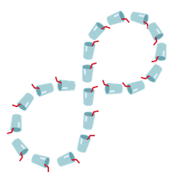 Infinity and Cup with straw