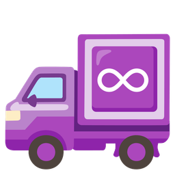Infinity and Delivery truck