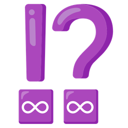 Infinity and Exclamation question mark