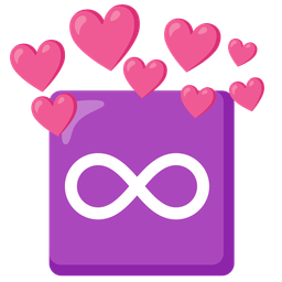 infinity and heart with arrow