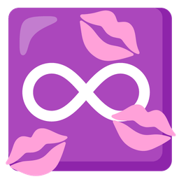 infinity and kiss mark