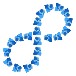 infinity and people hugging