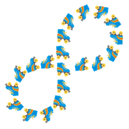 Infinity and Roller skate