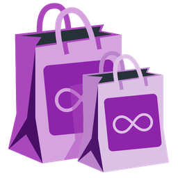 Infinity and Shopping bags
