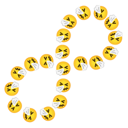 infinity and sneezing face