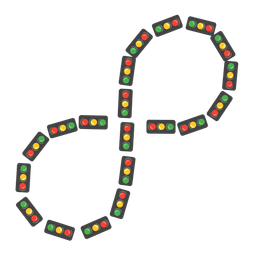 Infinity and Vertical traffic light