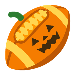 jack-o-lantern and american football