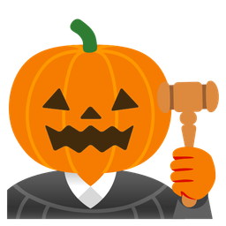 jack-o-lantern and balance scale